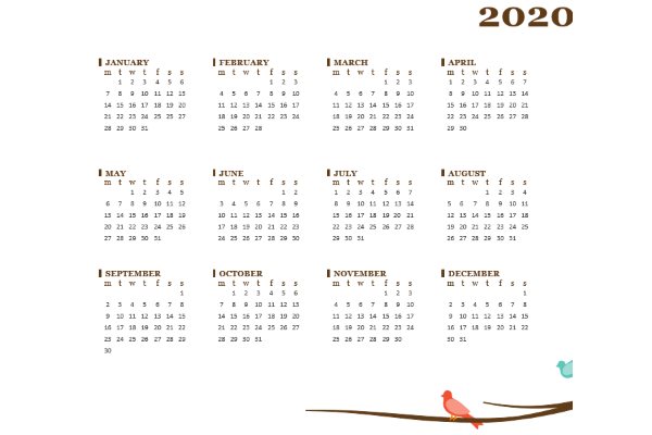 Katolički kalendar 2020 – imena –