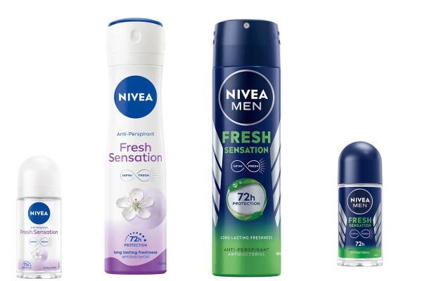 Uživajte u dugotrajnom osjećaju svježine uz NIVEA Fresh Sensation antiperspiranate