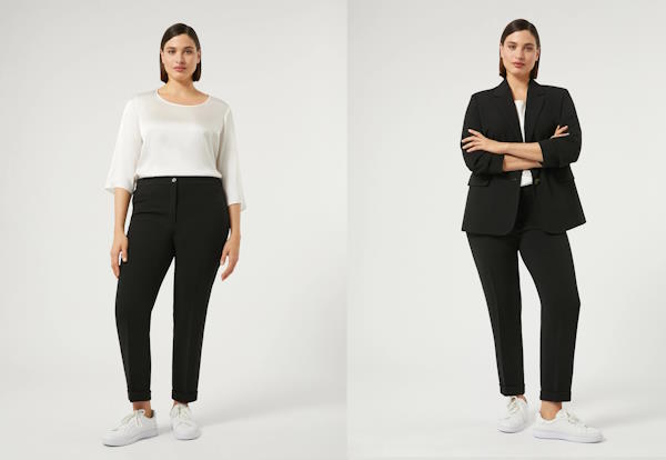 Moderne hlače za punije za jesen-zimu 2024/25.